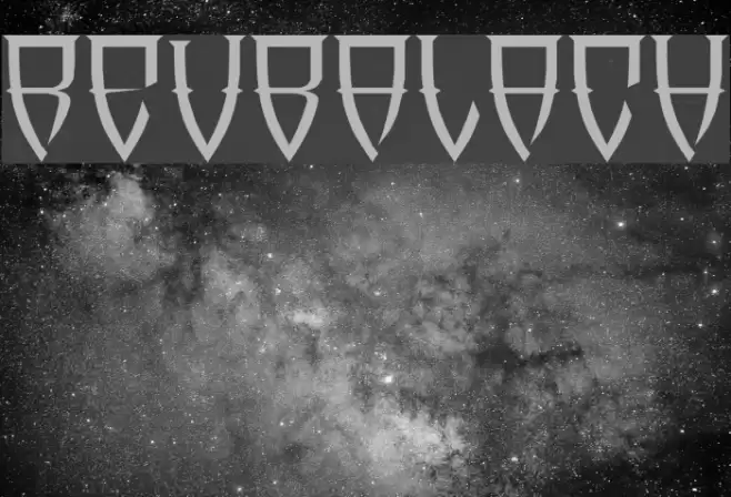 Reubalach Schriftart examples