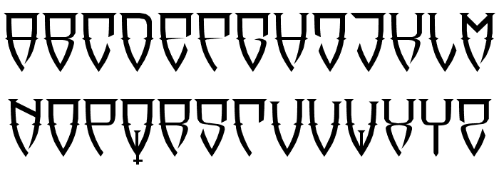 Reubalach Font LOWERCASE
