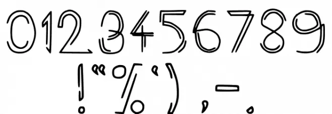 Rev Regular Font OTHER CHARS