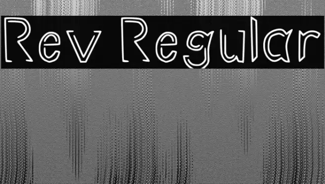 Rev Regular Font examples