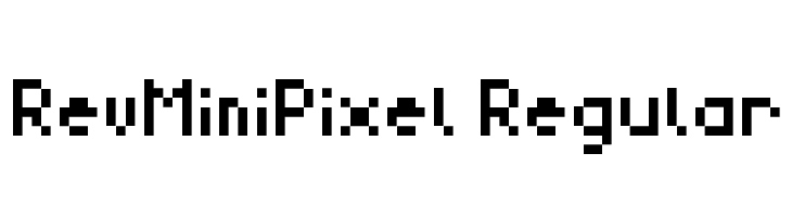 RevMiniPixel Regular  لخطوط تنزيل