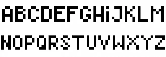 RevMiniPixel Regular 字体 大写