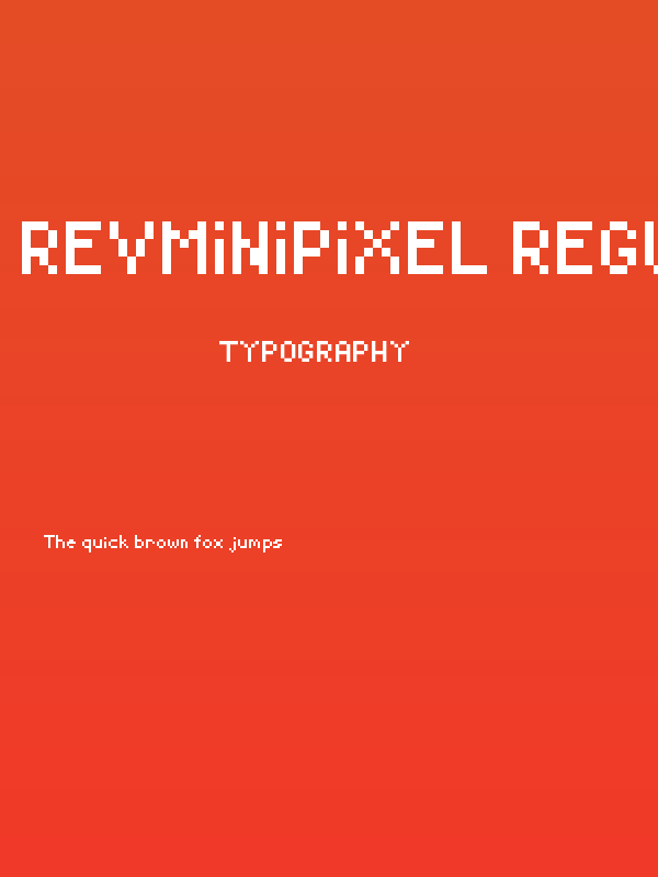 RevMiniPixel Regular Poster