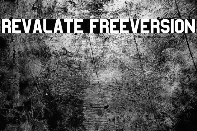 Revalate FreeVersion Font examples