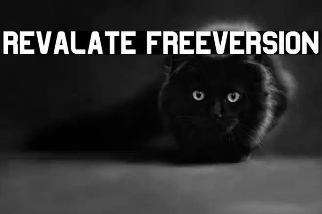 Revalate FreeVersion Font examples