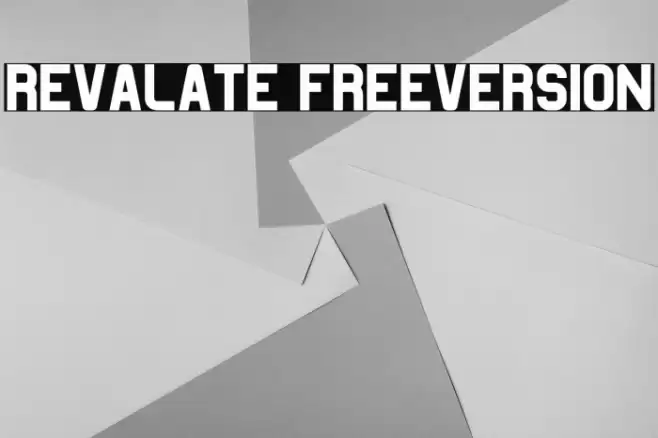 Revalate FreeVersion Font examples