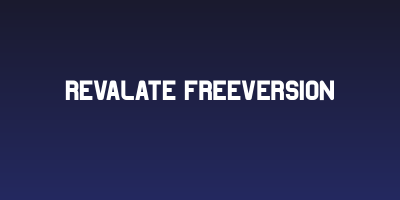 Revalate FreeVersion Social Header