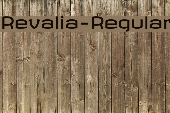 Revalia-Regular Font examples
