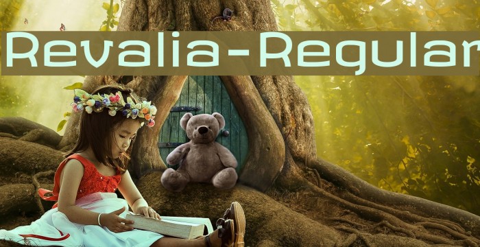 Revalia-Regular Font examples