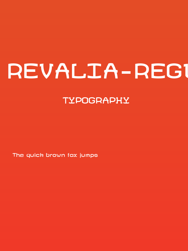 Revalia-Regular Poster