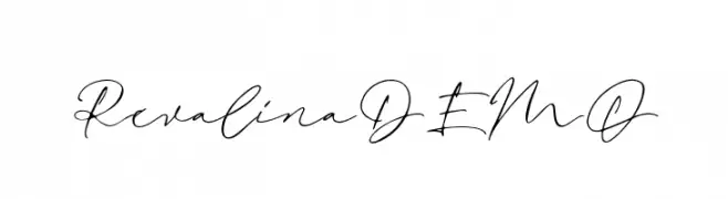 RevalinaDEMO  Frei Schriftart Herunterladen