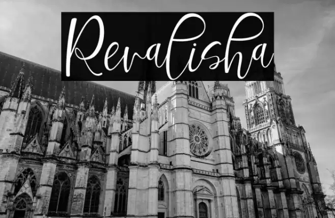 Revalisha Font examples
