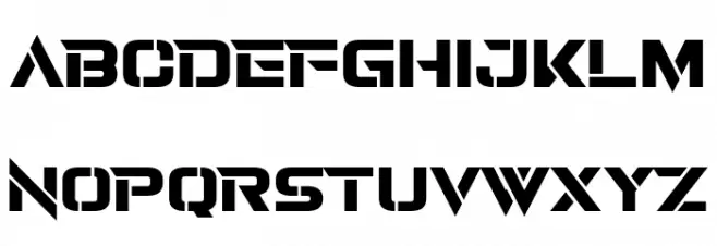 Revamped Schriftart Groß