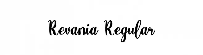 Revania Regular  font caratteri gratis