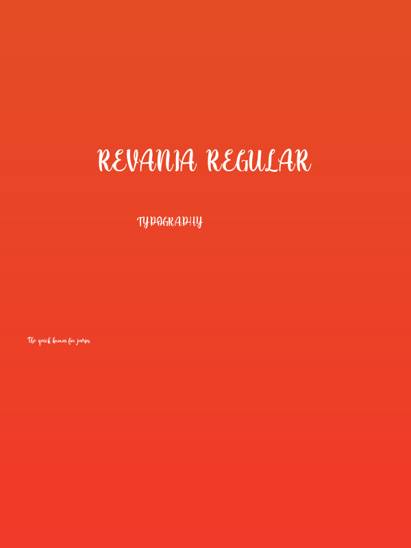 Revania Regular Poster