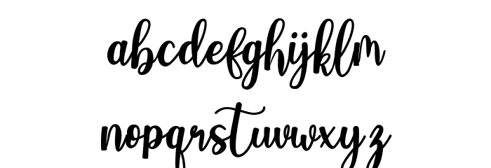 Revania Regular Font LOWERCASE