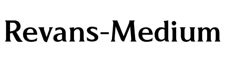Revans-Medium  Скачать бесплатные шрифты