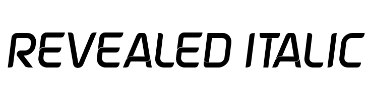Revealed Italic  les polices de caractères gratuit tlcharger