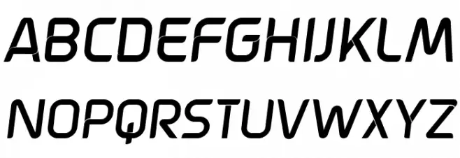 Revealed Italic फ़ॉन्ट अपरकेस