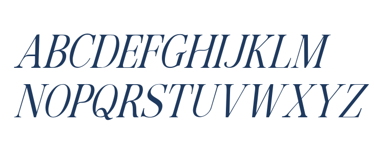 Reveline Detania Demo Italic Uppercase