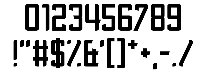Revengeance Font OTHER CHARS