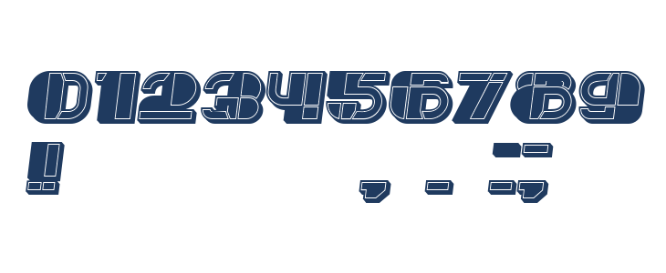 Reverse Filled Italic Other Characters