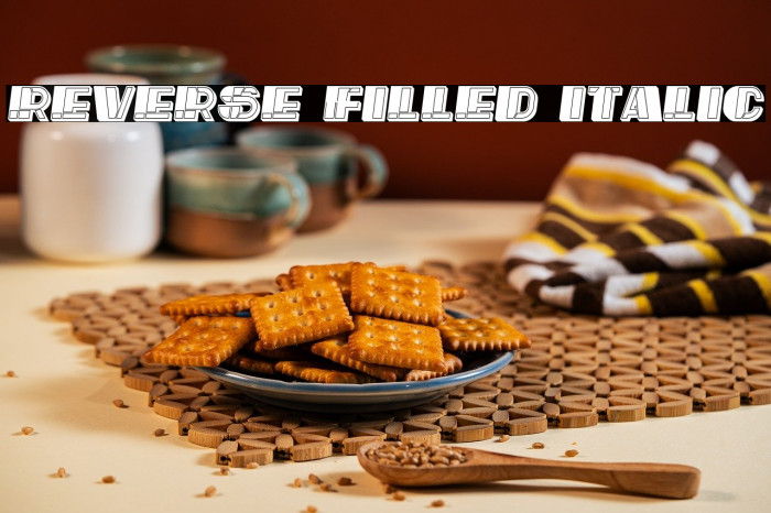 Reverse Filled Italic Example 3