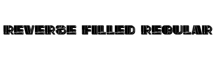 Reverse Filled Regular  Free Fonts Download