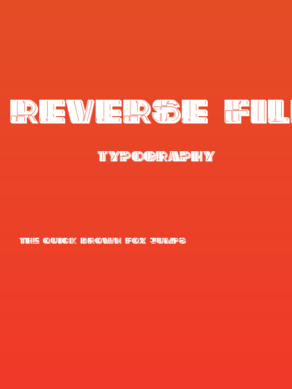 Reverse Filled Regular Poster