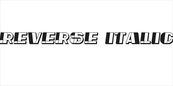 Reverse Italic Logo