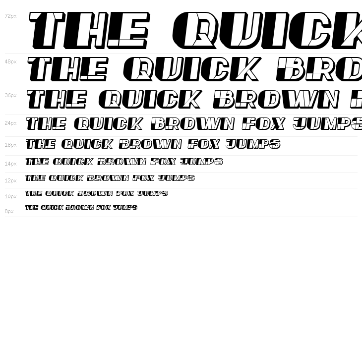 Reverse Italic Waterfall