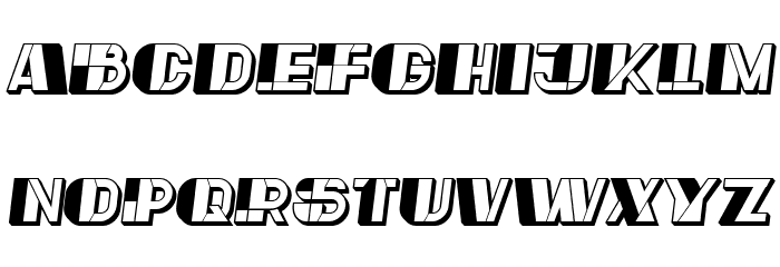 Reverse Italic Font LOWERCASE