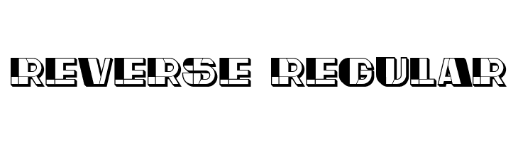 Reverse Regular Fonte