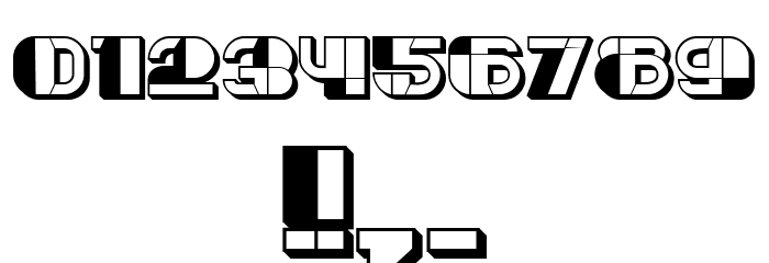 Reverse Regular Font OTHER CHARS