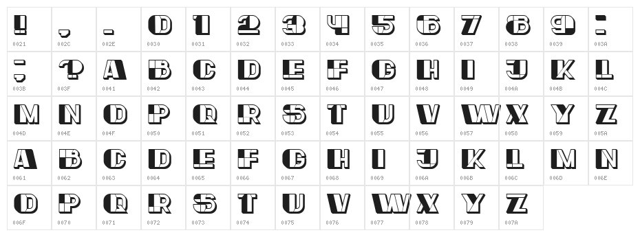 Reverse Regular Character Map
