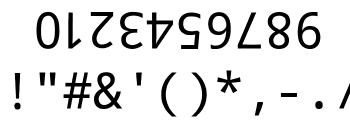 Reverse Romance Font OTHER CHARS