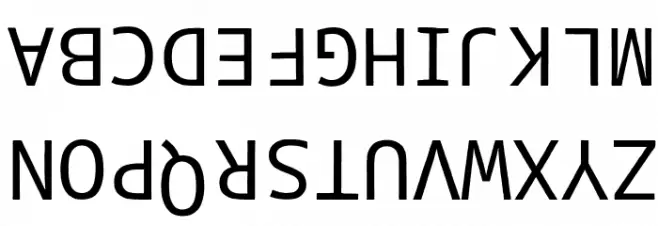 Reverse Romance Font Litere mari