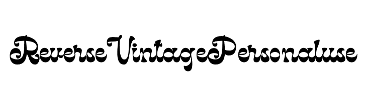 Reverse Vintage Personal use  フリーフォントのダウンロード