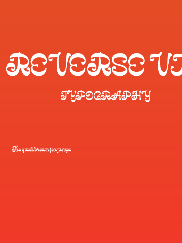 Reverse Vintage Personal use Poster