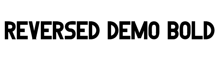 Reversed Demo Bold  Скачать бесплатные шрифты