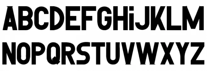 Reversed Demo Bold Schriftart Groß
