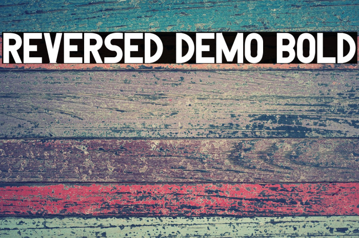 Reversed Demo Bold Example 1