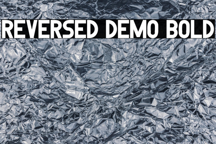 Reversed Demo Bold Example 3