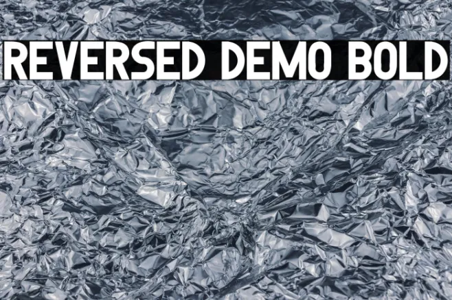 Reversed Demo Bold Example 3
