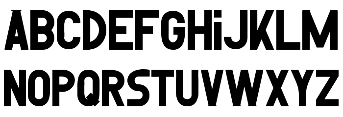 Reversed Demo Bold Font LOWERCASE