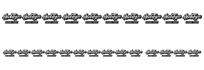 Reversed Demo Font OTHER CHARS