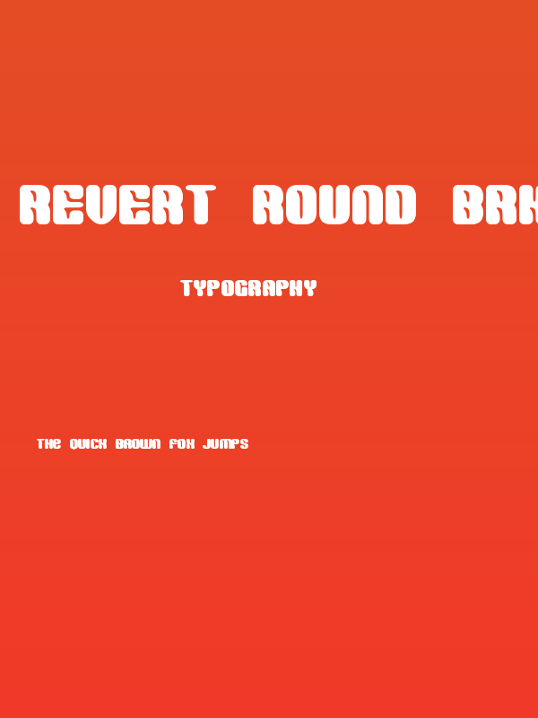Revert Round BRK Poster