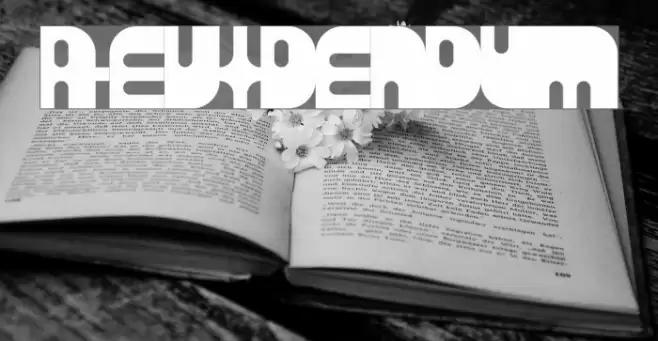 Revidendum Font examples