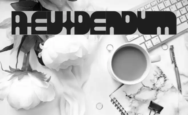 Revidendum Font examples