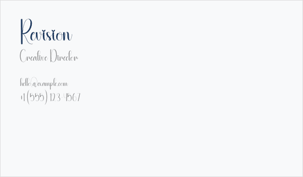 Revision Business Card